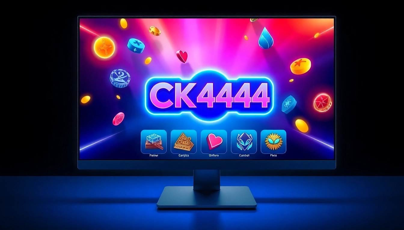 Screenshot of the ck4444 com app showcasing gaming options and user interface for seamless online betting and entertainment.