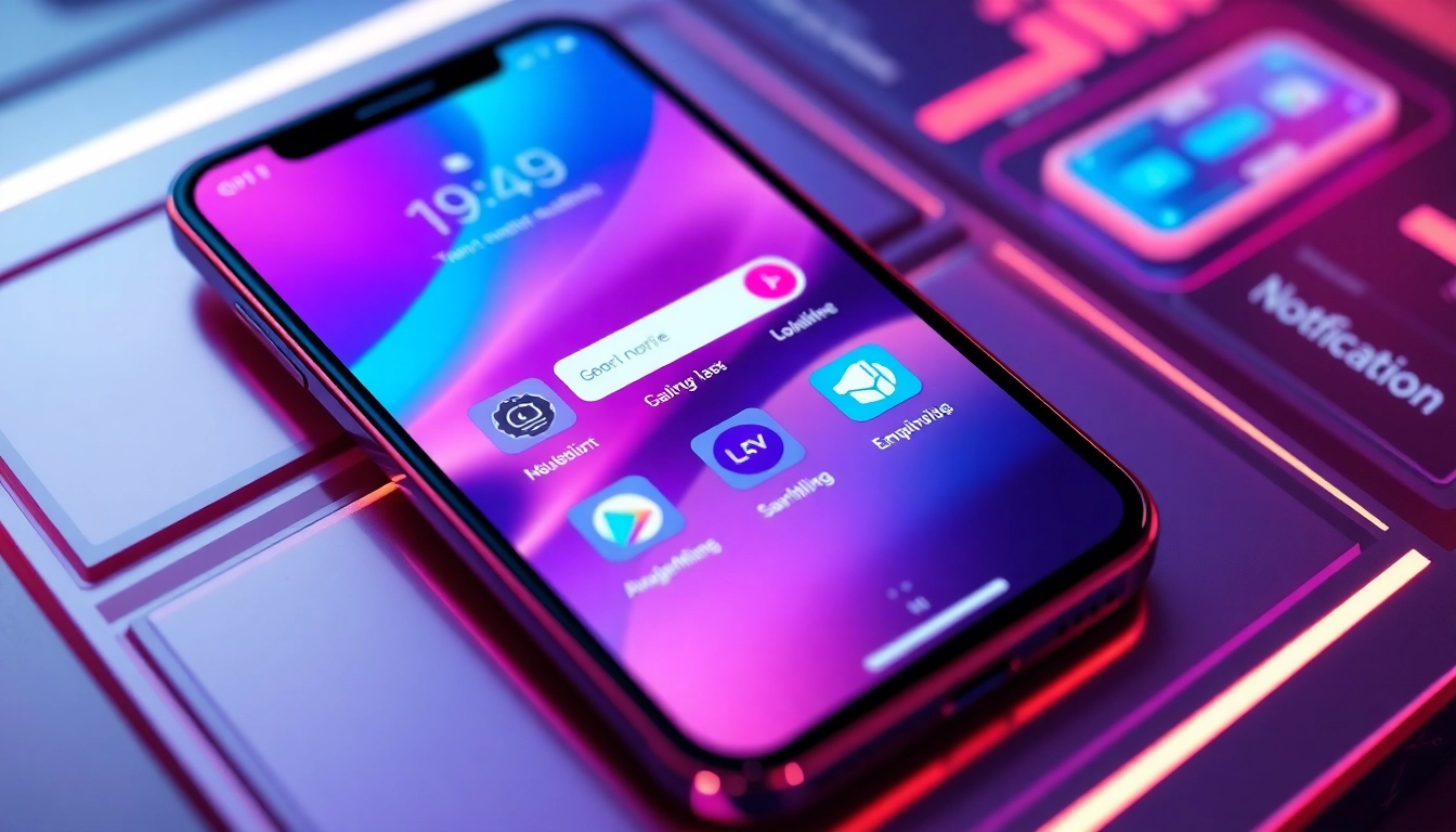 App Launch News highlights the latest updates with a sleek interface and vibrant visuals for users